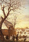AVERCAMP, Hendrick Winter Landscape  ggg Spain oil painting reproduction